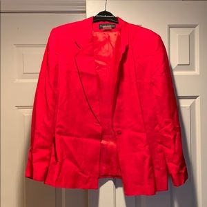 Harve Benard Red Linen Blazer